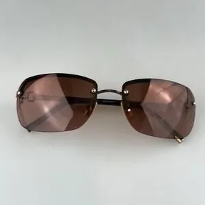 Coach Sunglasses mod. Bleecker S322 Burgundy Rimless Vintage SCRATCHED Coach Sunglasses mod. Bleecker S322 Burgundy Rimless Vintage  main image 3